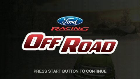 Off Road title screen for PSP